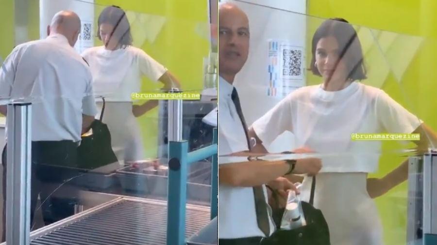 Bruna Marquezine foi enquadrada pela polícia em aeroporto