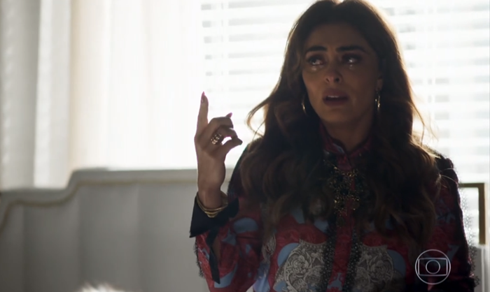 Maria da Paz (Juliana Paes) terá seu casamento arruínado em A Dona do Pedaço (Foto: Reprodução/Globo)