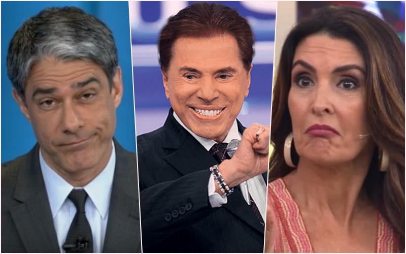 Silvio Santos recebe ex apresentadores da Globo, ataca William Bonner e elogia Fátima Bernardes: "mais bonita" Foto: Reprodução