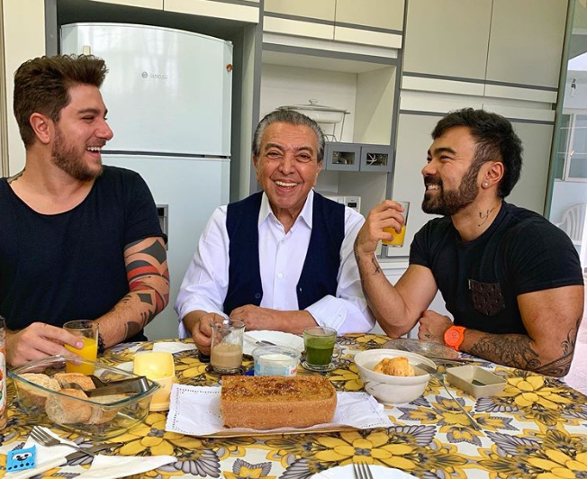 Maurício de Souza, genro e Mauro de Souza (à direita) (Foto: Reprodução/ Instagram)