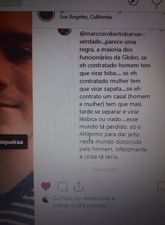 Fernando Grostein, irmão de Luciano Huck, foi vítima de homofobia, após postar foto com o namorado (Reprodução: Instagram)