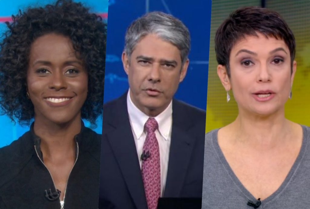 William Bonner, Maju Coutinho e Sandra Annenberg são os jornalistas mais amados da Globo