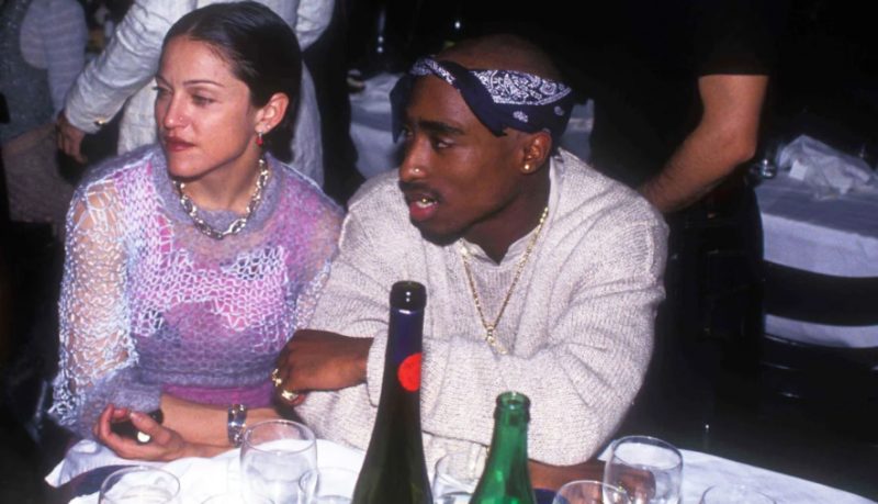 Madonna e o rapper Tupac seu ex-namorado (Foto: Reprodução)