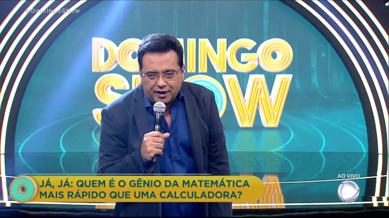 Geraldo Luís comandou o Domingo Show na tarde deste domingo (Foto: Reprodução)