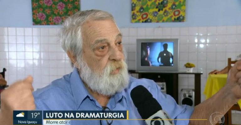 O ator que trabalhou em inúmeras novelas da Globo, Lafayette Galvãoque faleceu aos 83 anos (Reprodução/TV Globo)