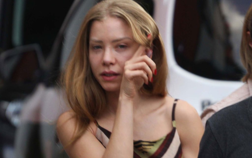 Najila Trindade Mendes de Souza na Delegacia da Mulher de Santo Amaro, em São Paulo — (Foto: Renato S. Cerqueira/Futura Press/Estadão Conteúdo)