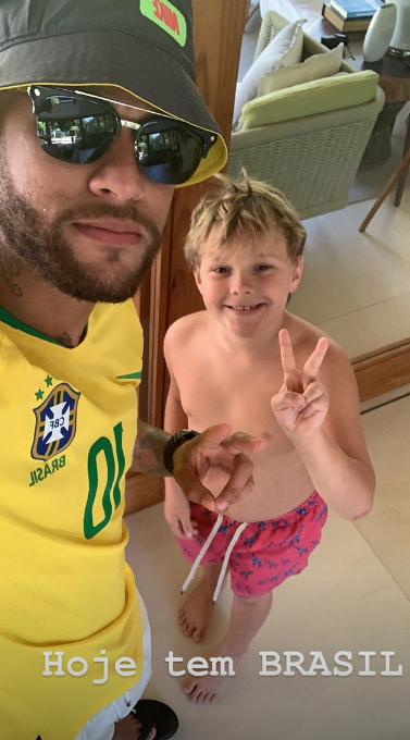 Neymar Jr. e seu filho (Foto: Reprodução/ Instagram)