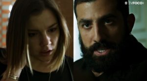 Em Órfãos da Terra, Fauze (Kaysar Dadour) fará Dalila (Alice Wegmann) tremer na base na Globo (Foto: Montagem/TV Foco)