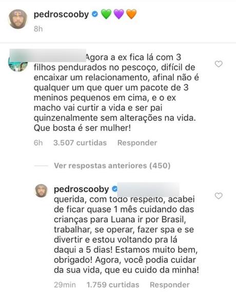 Pedro Scooby rebate seguidora sobre Luana Piovani após assumir namoro com Anitta (Foto: Divulgação)