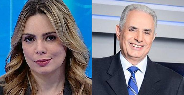 A jornalista Rachel Sheherazade foi defendida por William Waack anos após a demissão polêmica do jornalista da Globo (Foto: Montagem)