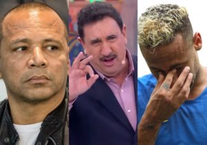 Ratinho chamou o pai de Neymar para a briga e disparou contra o jogador. (Foto: Reprodução)