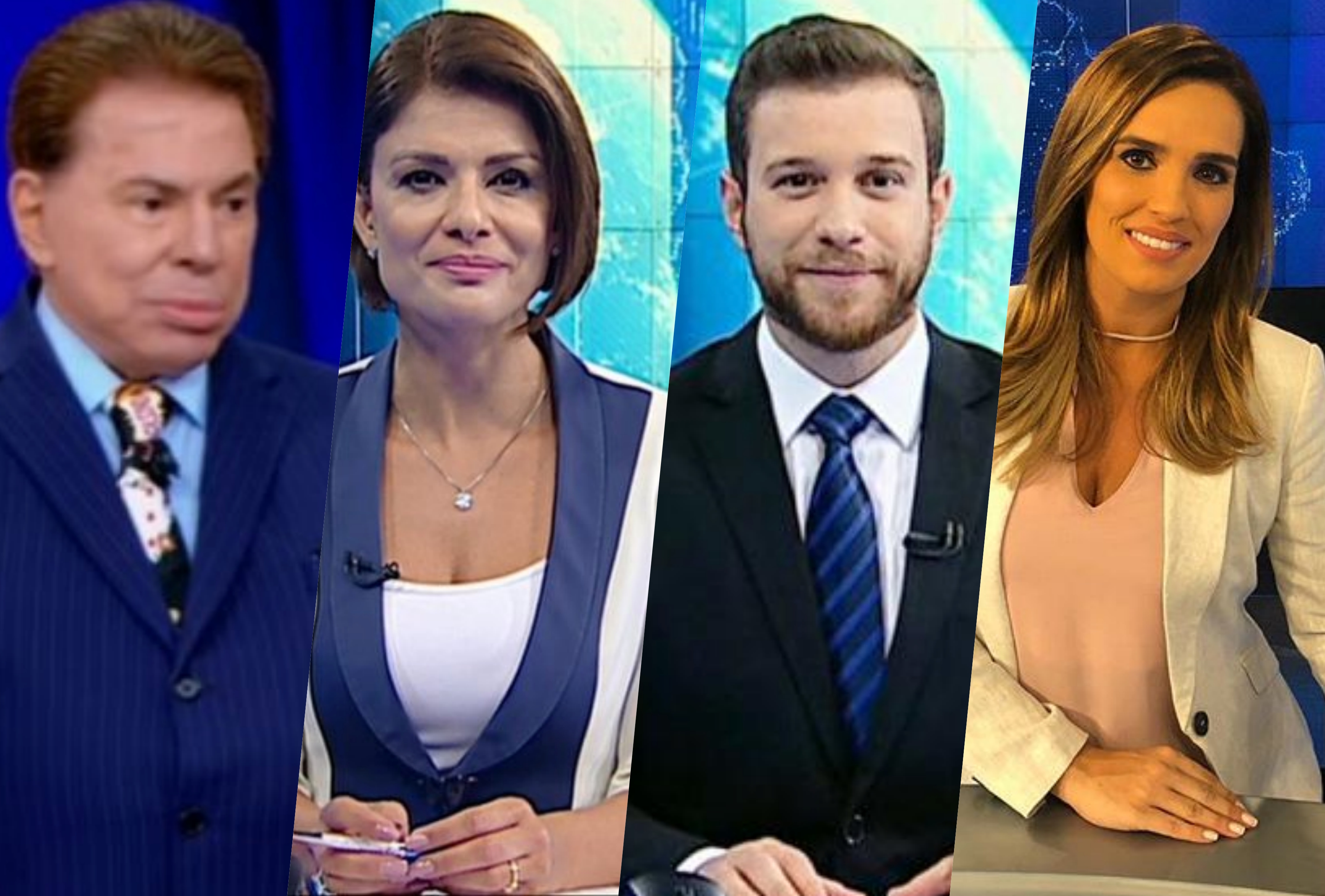 Silvio Santos mandou acabar com telejornal e promoveu demissões no SBT; Karyn Bravo foi uma das dispensadas (Foto: Reprodução/Montagem)