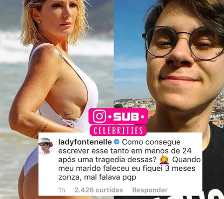 Antonia Fontenelle comenta mensagem de desabafo de namorada de Rafael Miguel (Foto: Sub Celebrities)