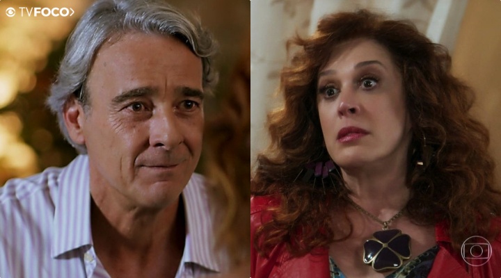 Na novela Verão 90, Lidiane (Claudia Raia) trai Quinzão (Alexandre Borges) da Globo 