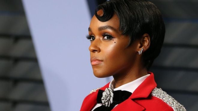 A cantora Janelle Monáe e o presidente Donald Trump criam polêmica no Twitter (Foto: Reprodução)