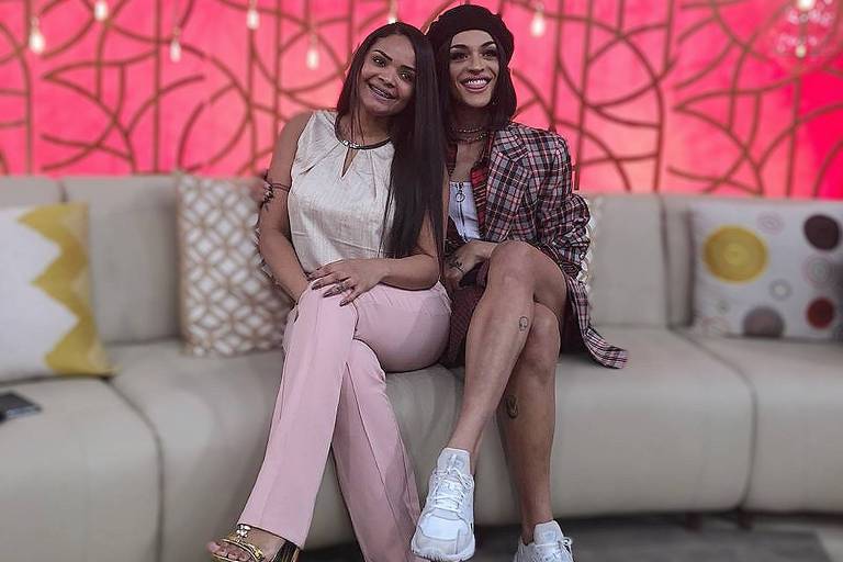 Pabllo Vittar e a irmã gêmea, Phamella. Foto: Reprodução