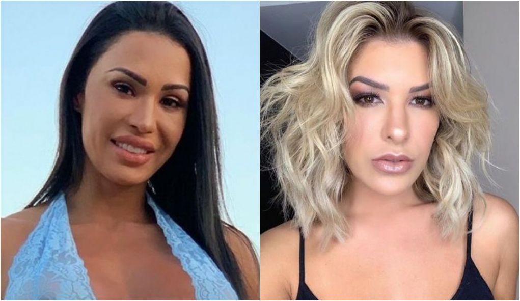 Gracyanne Barbosa, esposa de Belo, e Lorena Improta, ex de Léo Santana (Foto: Montagem/TV Foco)