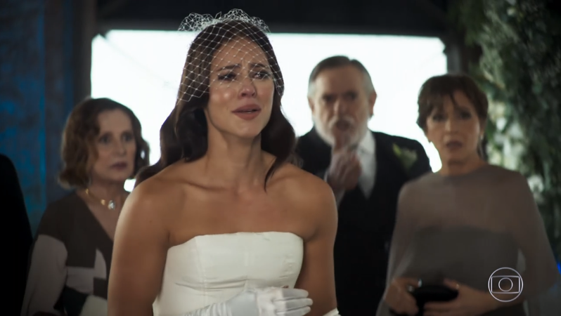 Vivi (Paolla Oliveira) foi humilhada no casamento e rendeu recorde de audiência à novela A Dona do Pedaço (Foto: Reprodução/Globo)