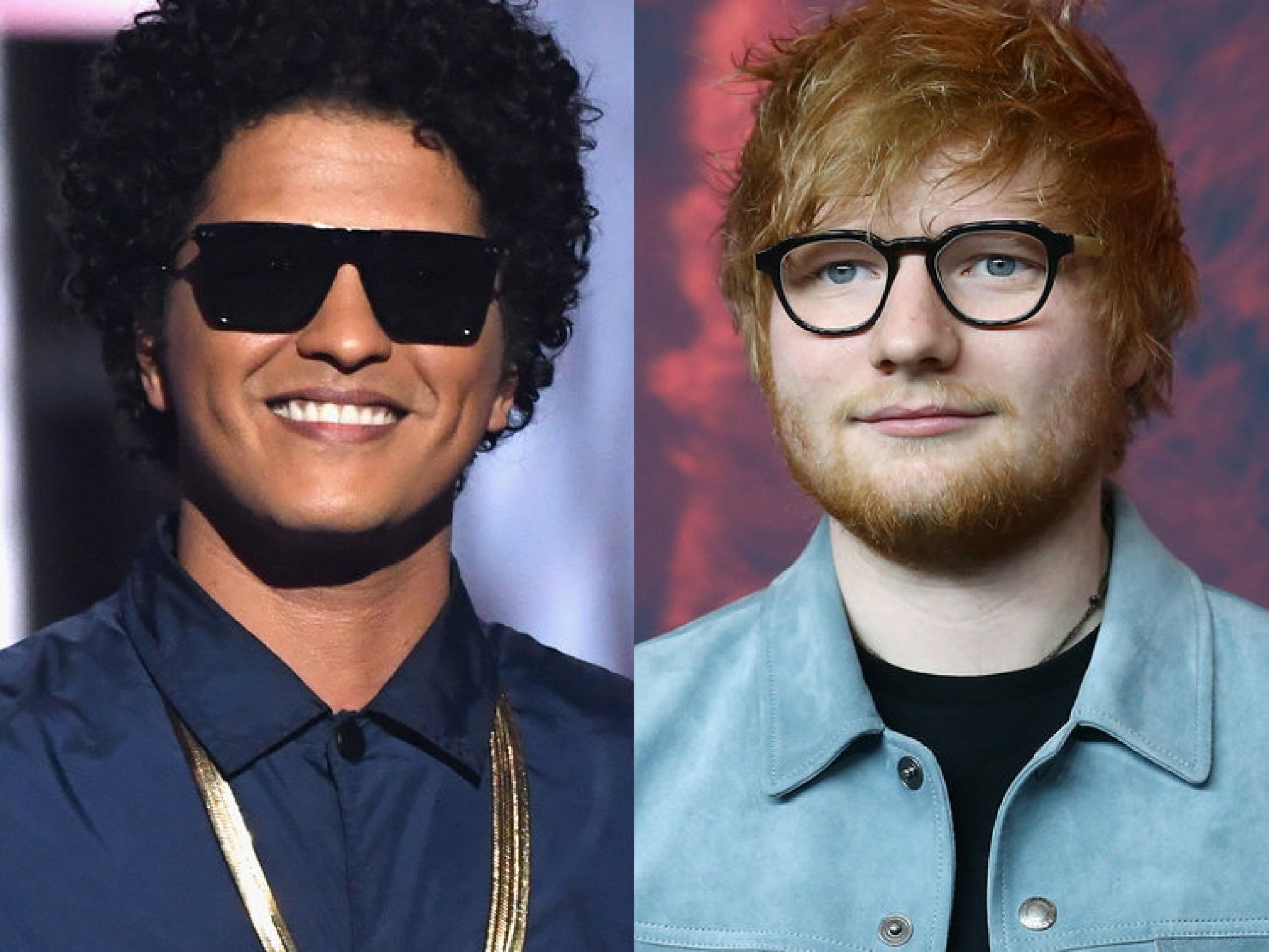 O cantor Bruno Mars teve participação no novo álbum colaborativo de Ed Sheeran (Foto: Reprodução)