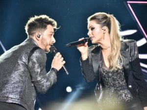 Sandy e Junior em show da turnê Nossa História (Foto: Felipe Souto Maior/Ed. Globo)