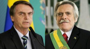 O presidente Jair Bolsonaro detonou José de Abreu ao defender Gloria Perez (Foto: Montagem)