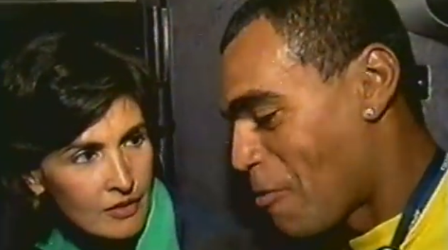 Fátima Bernardes e Denilson (Foto: Reprodução/YouTube)