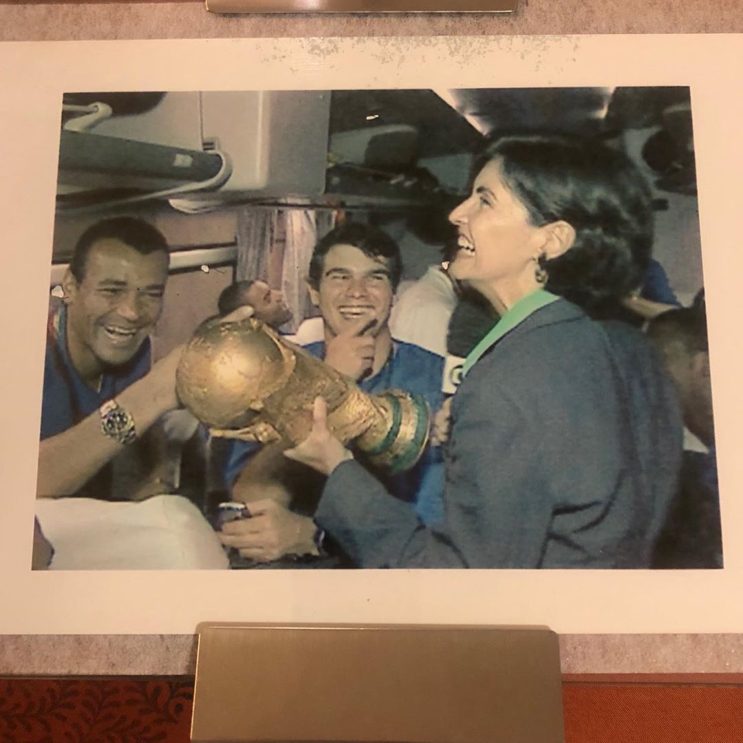 Fátima Bernardes relembrou momento especial na Copa do Mundo de 2002 (Foto: Reprodução/Instagram)