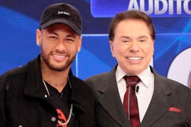 Neymar participou do Programa Silvio Santos no SBT junto com Patricia Abravanel (Foto: Reprodução/Instagram)