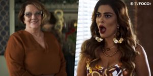 Ellen e Maria da Paz são amigas de muitos anos em A Dona do Pedaço da Globo (Foto: Montagem/TV Foco)