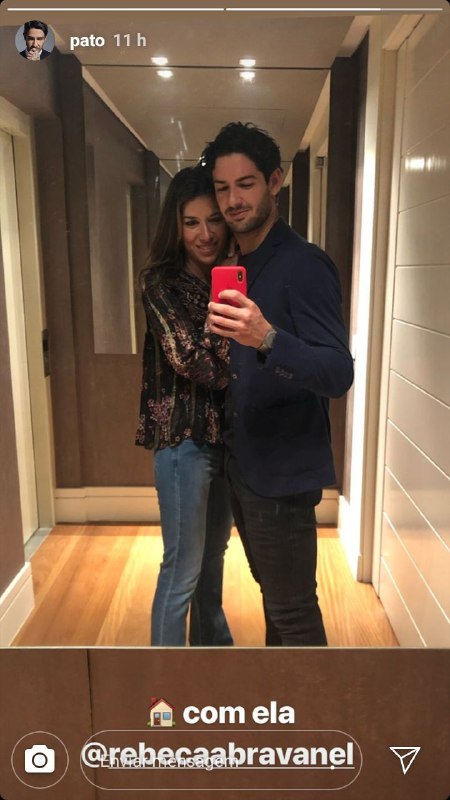 Rebeca Abravanel e Alexandre Pato surgiram juntos pela primeira vez após casamento (Foto: Reprodução/ instagram)