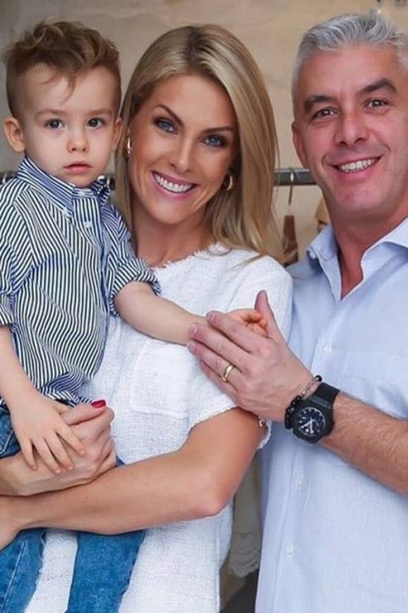 Ana Hickmann, filho e esposo. Foto: Reprodução