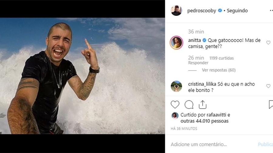 Anitta fez questão de elogiar Pedro Scooby, enquanto ele era detonado 