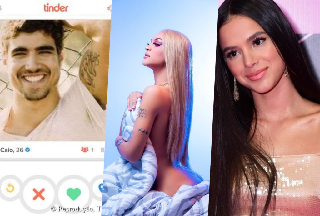 Caio Castro, Pabllo Vittar e Bruna Marquezine seriam alguns dos famosos que usam aplicativo de encontros (Foto montagem: TV Foco)