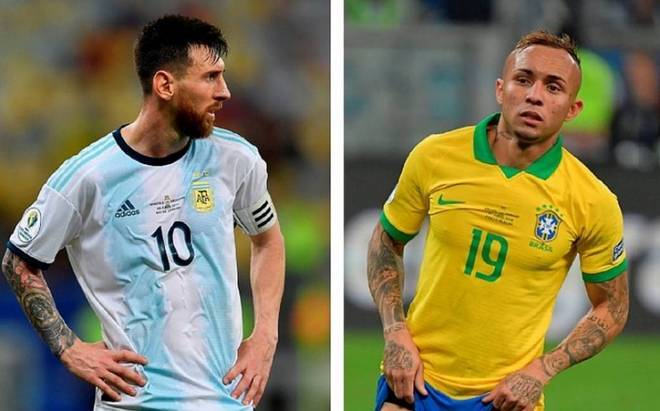 Brasil entra em campo contra a Argentina disputando uma vaga na final da Copa América (Foto: Reprodução)