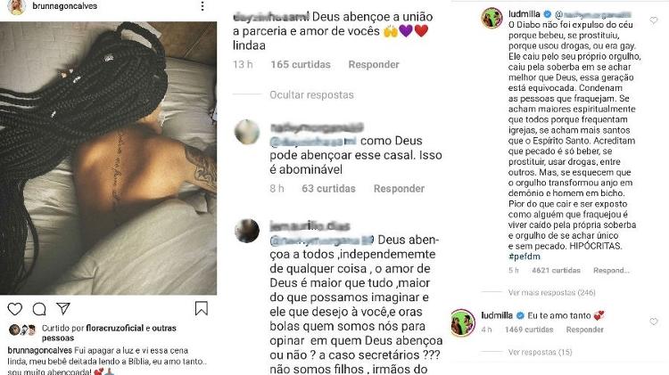 Ludmilla não deixou o ataque por menos e rebateu o preconceito 