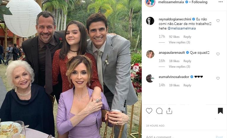 Vazam cenas do casamento de Maria da Paz (Juliana Paes) em A Dona do Pedaço da Globo com personagem de Reynaldo Gianecchini Foto: Reprodução