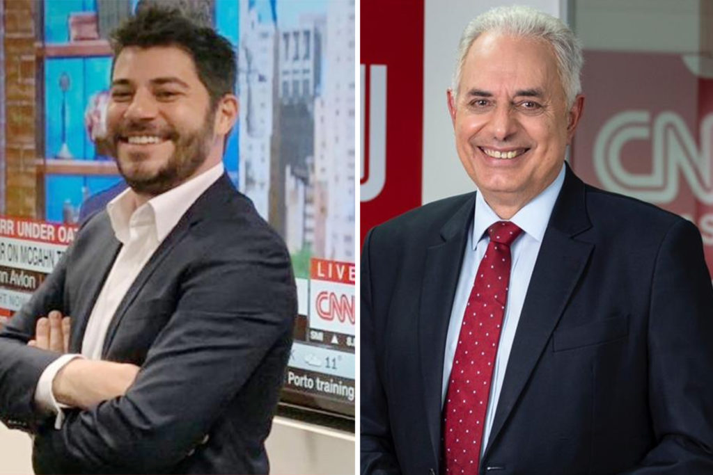 William Waack e Evaristo Costa trabalharão juntos na CNN Brasil (Foto: Montagem)