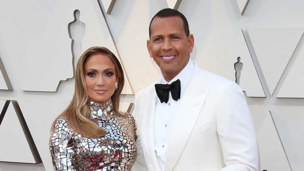 Jennifer Lopez e seu noivo Alex Rodriguez (Foto: Reprodução)