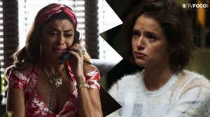 Josiane (Agatha Moreira) descobrirá terrível segredo em A Dona do Pedaço sobre sua mãe Maria da Paz (Juliana Paes) da Globo (Foto: Montagem/Globo)