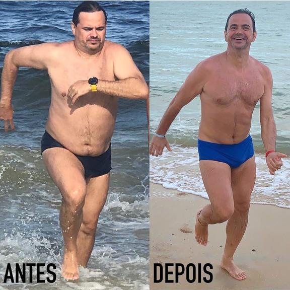 O ex-Pânico, Márvio Lúcio mais conhecido como carioca perdeu 10 kilos no desafio 12 semana (imagem: Instagram)