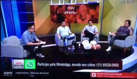 Mauro Cézar ficou revoltado com telespectador após alfinetada e ter o nome trocado (Foto: Reprodução)