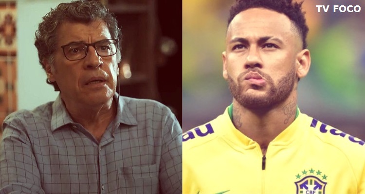 O jogador Neymar e o ator Paulo Betti