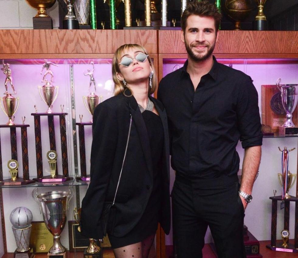 Miley Cyrus e seu esposo Liam Hemsworth (Foto: Reprodução)