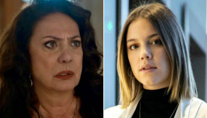 Rania e Dalila em cena da novela Órfãos da Terra (Foto: Montagem)