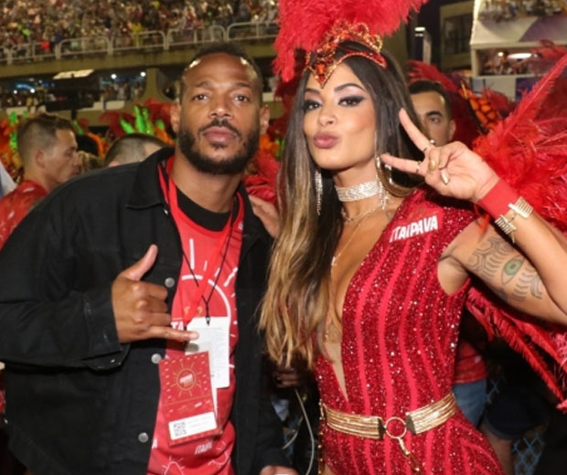 Aline Riscado e Marlon Wayans Foto: Reprodução | Redes sociais