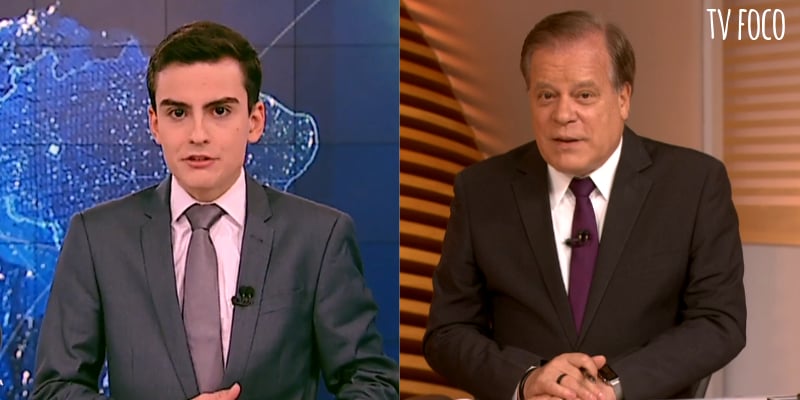 Dudu Camargo do SBT e Chico Pinheiro da Globo disputam com a Record (Foto: Montagem/TV Foco)