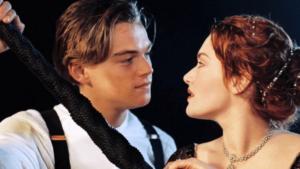 Kate Winslet e Leonardo DiCaprio no filme Titanic (Foto: Reprodução)