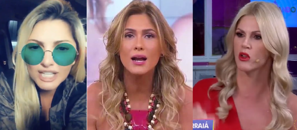 Antonia Fontenelle, Lívia Andrade e Val Marchiori estão em pé de guerra (Foto: Montagem/TV Foco)