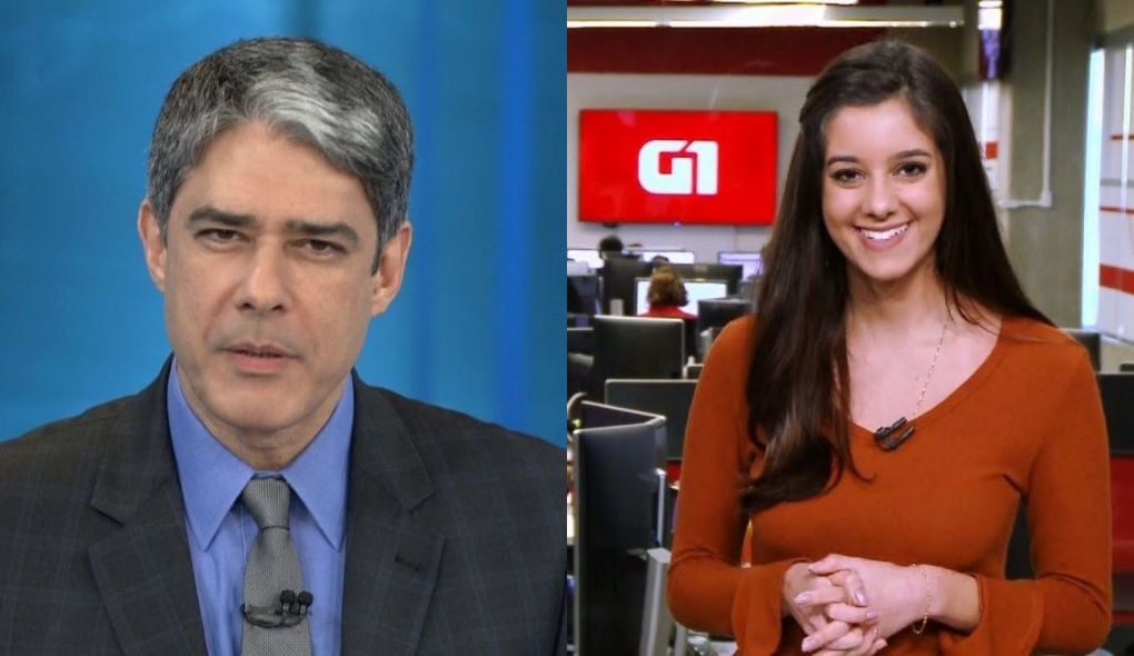 William Bonner e Luiza Tenente (Imagem: Mntagem/TV Foco)