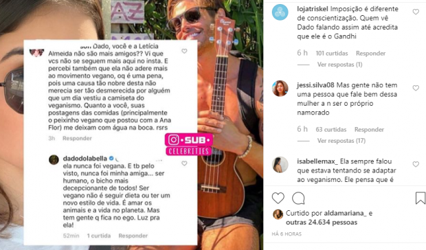 O ex-participante do reality show da Record, A Fazenda, Dado Dolabella e a ex-atriz da Globo, Leticia Almeida